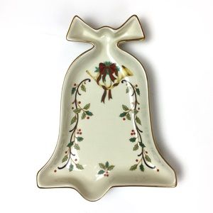 Mikasa Holiday Elegance Bell Dish NWOT